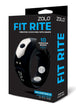 ZOLO Fit Rite Vibrate Cock Ring W/ Snaps - Black