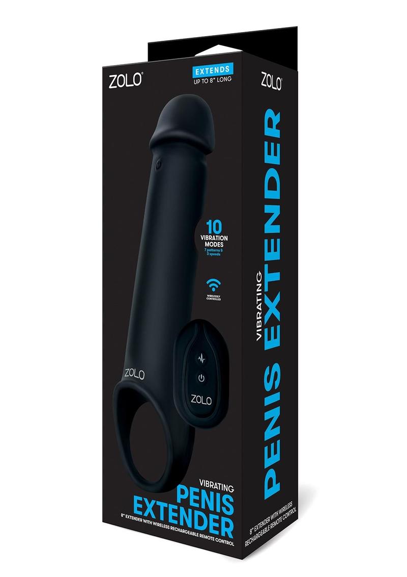 ZOLO Vibrating Penis Extender - Black